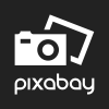 PIXABAY LOGO BLACK BACKGROUND