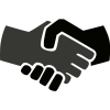 black handshake