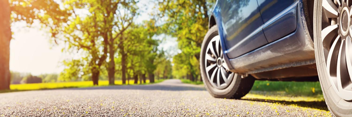 Car on road