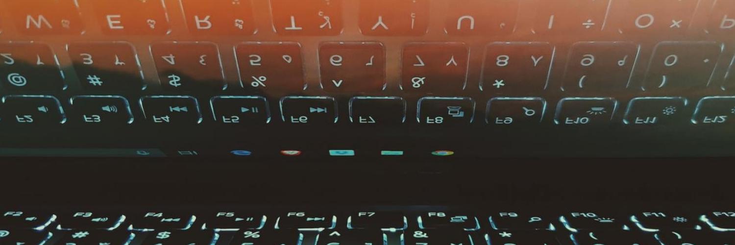 Keyboard light with sunset screen Keyboard light with sunset screen