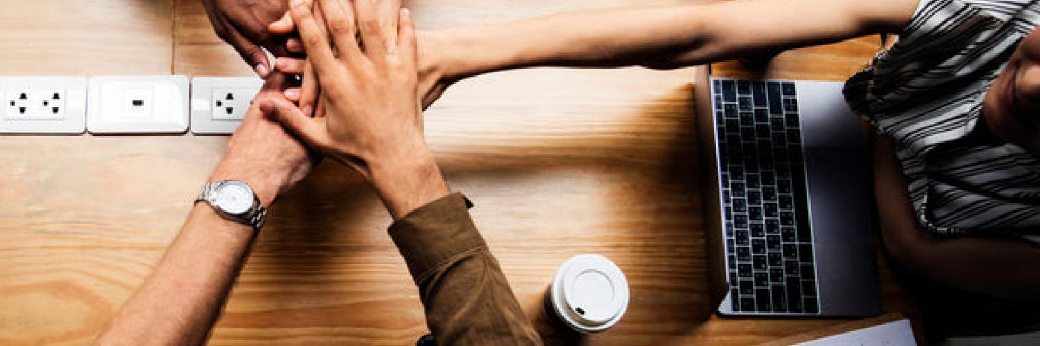 Team work hands