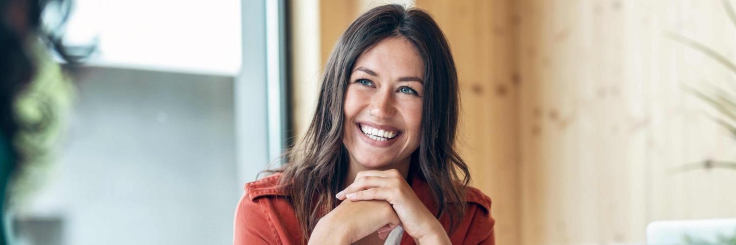 smiling woman smiling woman
