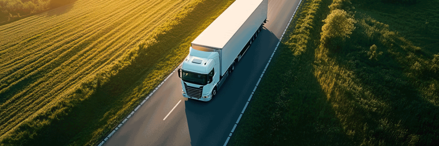 truck on road
