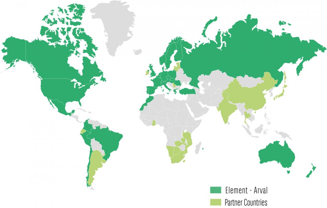 Element-Arval Global Alliance Map