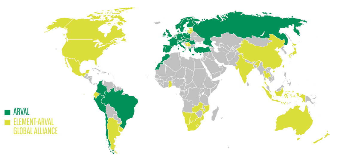Element-Arval Global Alliance Map